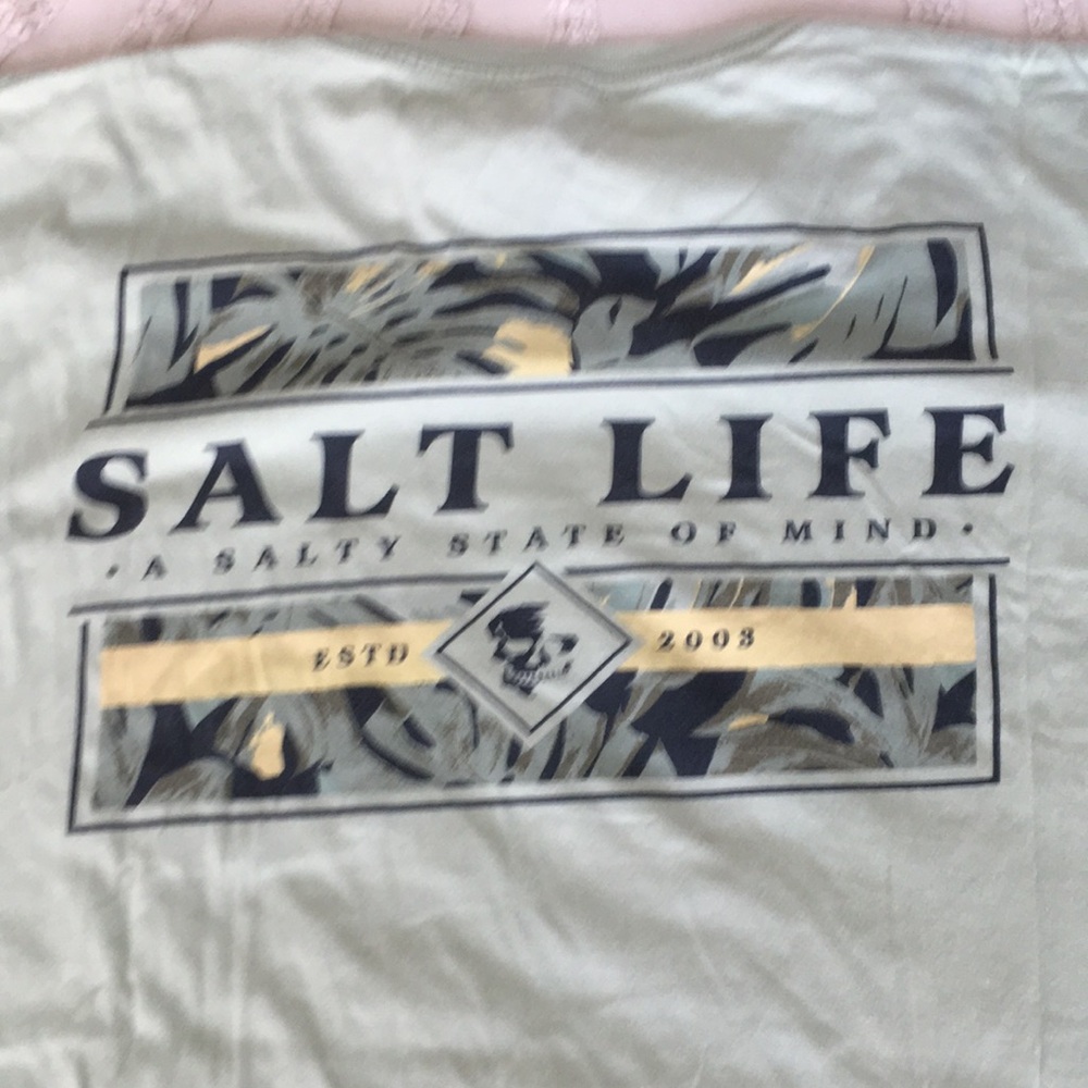 Salt Life Mint Green Short Sleeve Pocket Tee - Picture 6 of 6